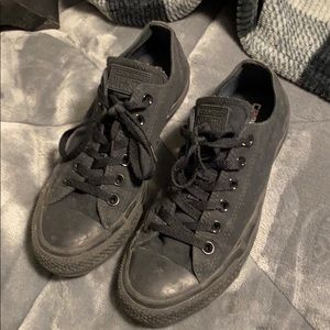 Black Converse (size 8 w)
